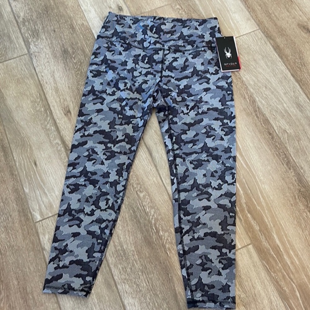 Spyder Black & Gray Space Dye Active Wear Wicking Jogger XL